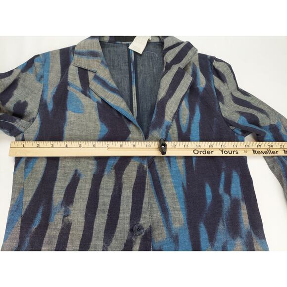 Robert Cavalli Just Cavalli Women's Abstract Pattern Notch Blazer Suit Jacket 40 - Picture 4 of 15